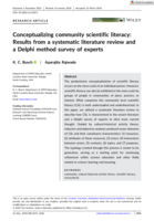 Conceptualizing community scientific literacy: Results from a systematic literature review and a Delphi method survey of experts
