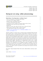 Sharing but not caring: collider phenomenology