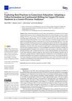Exploring Best Practices in Geoscience Education: Adapting a Video/Animation on Continental Rifting for Upper-Division Students to a Lower-Division Audience