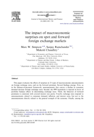 The impact of macroeconomic surprises on spot and forward foreign exchange markets