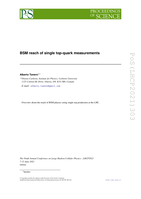 BSM reach of single top-quark measurements