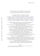 Interpreting top-quark LHC measurements in the standard-model effective field theory