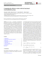 Computing the effective action with the functional renormalization group