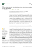 Double-Sided Tape in Microfluidics: A Cost-Effective Method in Device Fabrication