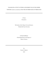 Year-Round Activity Patterns and Burrow Use of the Gopher Tortoise (Gopherus polyphemus) Near the Southern Edge of Their Range