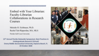Embed with Your Librarian: Faculty-Librarian Collaborations in Research Courses