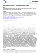 Other Configurative Reviews (e.g. evidence maps or scoping reviews) Title Understanding the Effects of Climate Smart Agriculture on Climate Policy Outcomes in Low-and Middle-Income Countries: An Evidence and Gap Map Citation