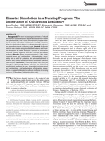 Disaster Simulation in a Nursing Program: The Importance of Cultivating Resiliency