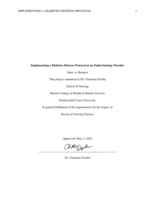 Implementing a Diabetes Distress Protocol at an Endocrinology Practice
