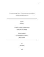 Law Enforcement Officer Stress: An Examination of Compassion Fatigue and Additional Job-Related Stressors
