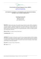 Convergência de Renda e Convergência de Consumo de Energia Elétrica: Uma Análise Comparativa