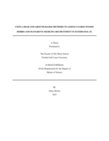 USING LIDAR AND GROUND-BASED METHODS TO ASSESS COARSE WOODY DEBRIS AND MANGROVE SEEDLING RECRUITMENT IN ESTERO BAY, FL