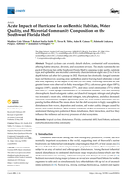 Acute Impacts of Hurricane Ian on Benthic Habitats, Water Quality, and Microbial Community Composition on the Southwest Florida Shelf