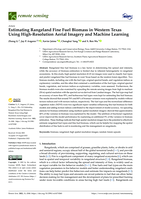 Estimating Rangeland Fine Fuel Biomass in Western Texas Using High-Resolution Aerial Imagery and Machine Learning