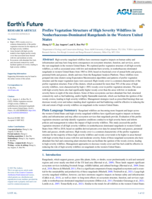 Prefire Vegetation Structure of High Severity Wildfires in Nonherbaceous-Dominated Rangelands in the Western United States