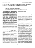 Inactivation of γ-glutamylcysteine synthetase, but not of glutamine synthetase, by S-sulfocysteine and S-sulfohomocysteine