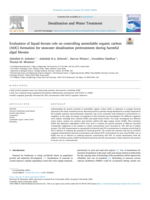 Evaluation of liquid ferrate role on controlling assimilable organic carbon (AOC) formation for seawater desalination pretreatment during harmful algal blooms