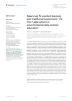 Balancing AI-assisted learning and traditional assessment: the FACT assessment in environmental data science education