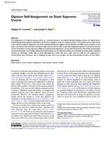Opinion Self-Assignment on State Supreme Courts