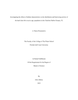Investigating the effects of habitat characteristics on the distribution and burrowing activity of the hard clam Mercenaria spp. population in the Charlotte Harbor Estuary, FL