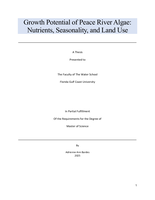 Growth Potential of Peace River Algae: Nutrients, Seasonality, and Land Use