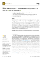 Effects of Liquidity on TE and Performance of Japanese ETFs