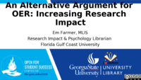 An Alternative Argument for OER: Increasing Research Impact