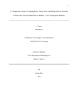 A Comparative Study of Carbohydrate, Amino Acid, and Deep Eutectic Solvents as Flavivirus Vaccine Stabilizers to Reduce Cold Chain System Barriers