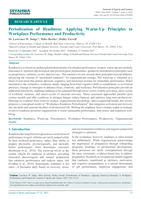 Periodization of Readiness: Applying Warm-Up Principles to Workplace Performance and Productivity