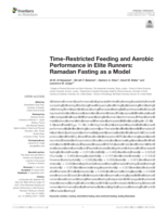 Time-Restricted Feeding and Aerobic Performance in Elite Runners: Ramadan Fasting as a Model