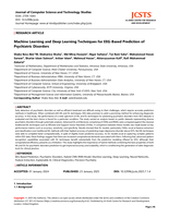 Machine Learning and Deep Learning Techniques for EEG-Based Prediction of Psychiatric Disorders