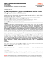 Use of AI-Powered Precision in Machine Learning Models for Real-Time Currency Exchange Rate Forecasting in BRICS Economies