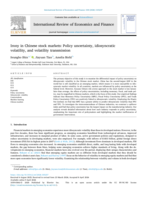 Irony in Chinese stock markets: Policy uncertainty, idiosyncratic volatility, and volatility transmission