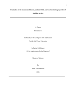 Evaluation of the immunomodulatory, antimicrobial, and local anesthetic properties of fendiline in vitro