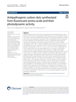 Antipathogenic carbon dots synthesized from fluorescent amino acids and their photodynamic activity