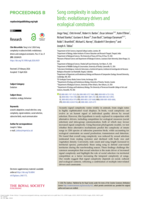 Song complexity in suboscine birds: evolutionary drivers and ecological constraints