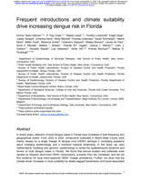 Frequent introductions and climate suitability drive increasing dengue risk in Florida