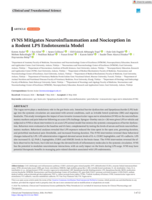 tVNS Mitigates Neuroinflammation and Nociception in a Rodent LPS Endotoxemia Model