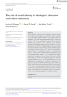 The role of moral identity in ideological obsession and violent extremism