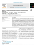 MoistViT: A vision transformer model for moisture content prediction of wood chips