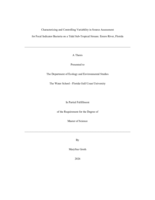 Characterizing and controlling variability in source assessment for fecal indicator bacteria on tidal sub-tropical stream: Estero River, Florida