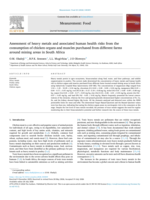 Assessment of Heavy Metals and Associated Human Health Risks from the Consumption of Chicken Organs and Muscles purchased from different farms around Mining Areas in South Africa