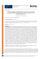 Artificial Intelligence, Multilingualism, and Career Sustainability: International Students' Educational and Career Trajectories in AI- Mediated Recruitment