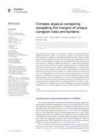 Complex atypical caregiving: navigating the margins of unique caregiver roles and burdens