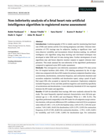 Non-inferiority analysis of a fetal heart rate artificial intelligence algorithm to registered nurse assessment