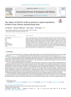 The impact of FinTech credit on growth in capital expenditure: Evidence from Chinese manufacturing firms